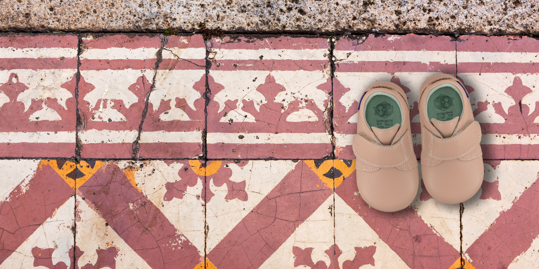 Poco Nido Pale Pink Toddler Strap Shoes