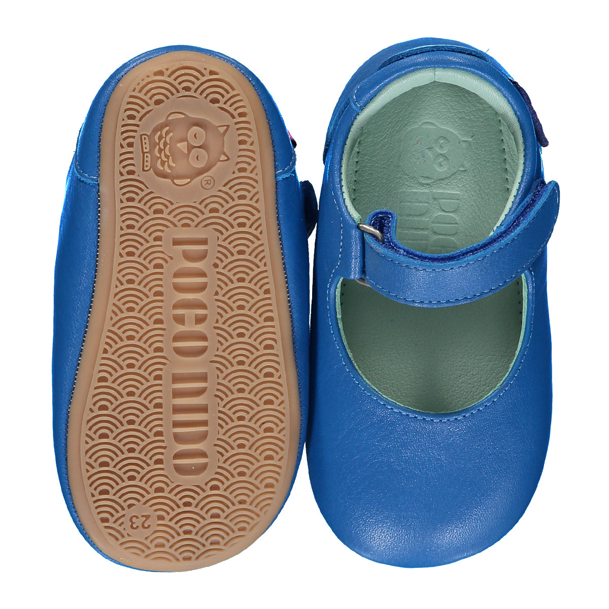 Poco Nido Mighty Shoes. Bright Blue Mary Jane Toddler Shoes