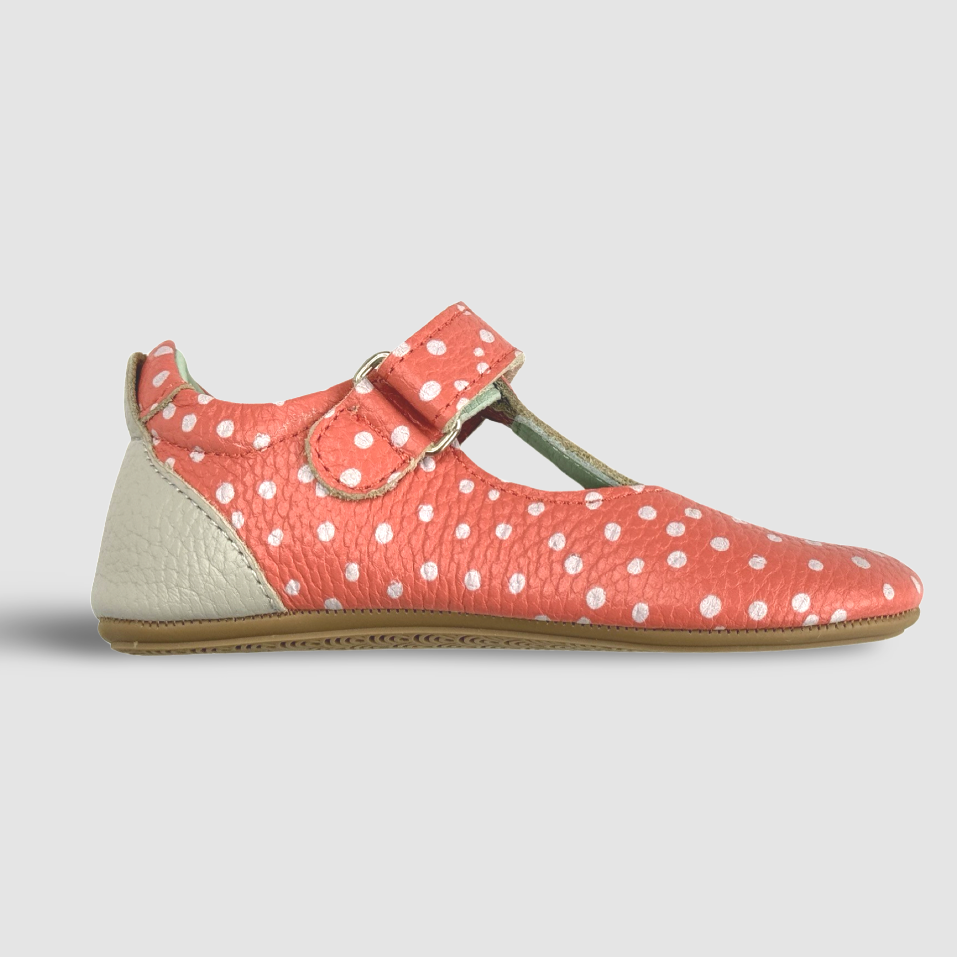 Poco Nido Mighty Shoes. Spotted T Bar Toddler Shoes