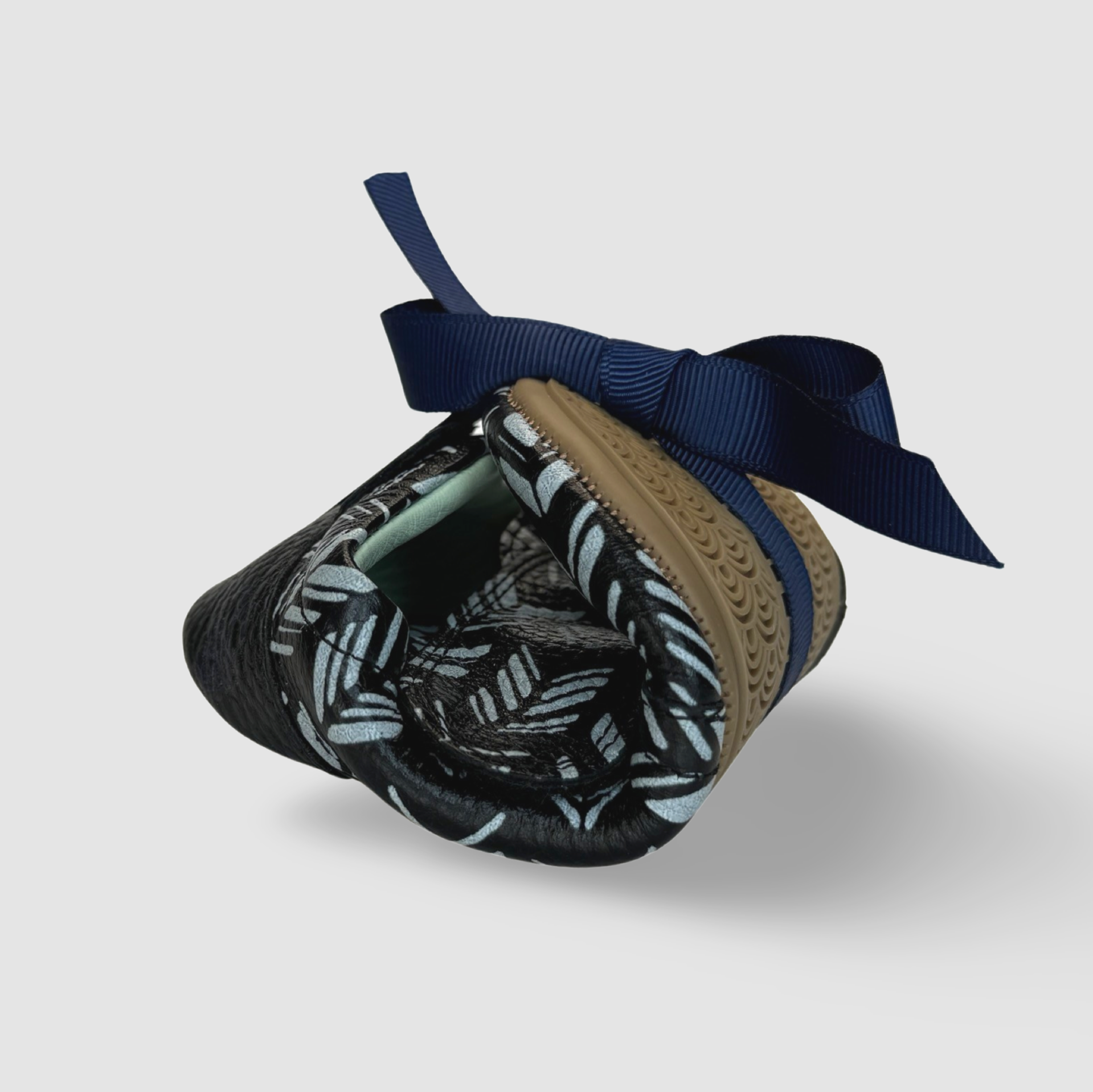 Black and Grey Chevron Print Toddler Shoes. Poco Nido Strap Mighty Shoes