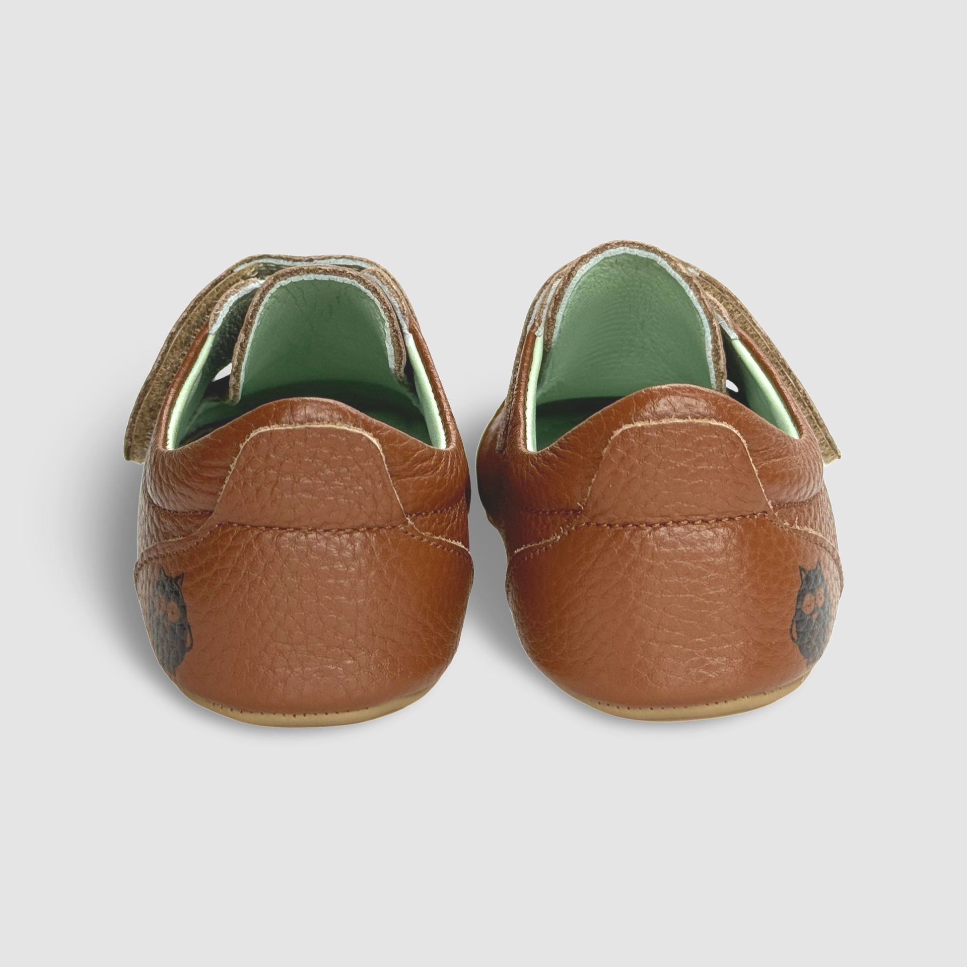 Poco Nido Tan Wide Strap Toddler Shoes. Mighty Shoes