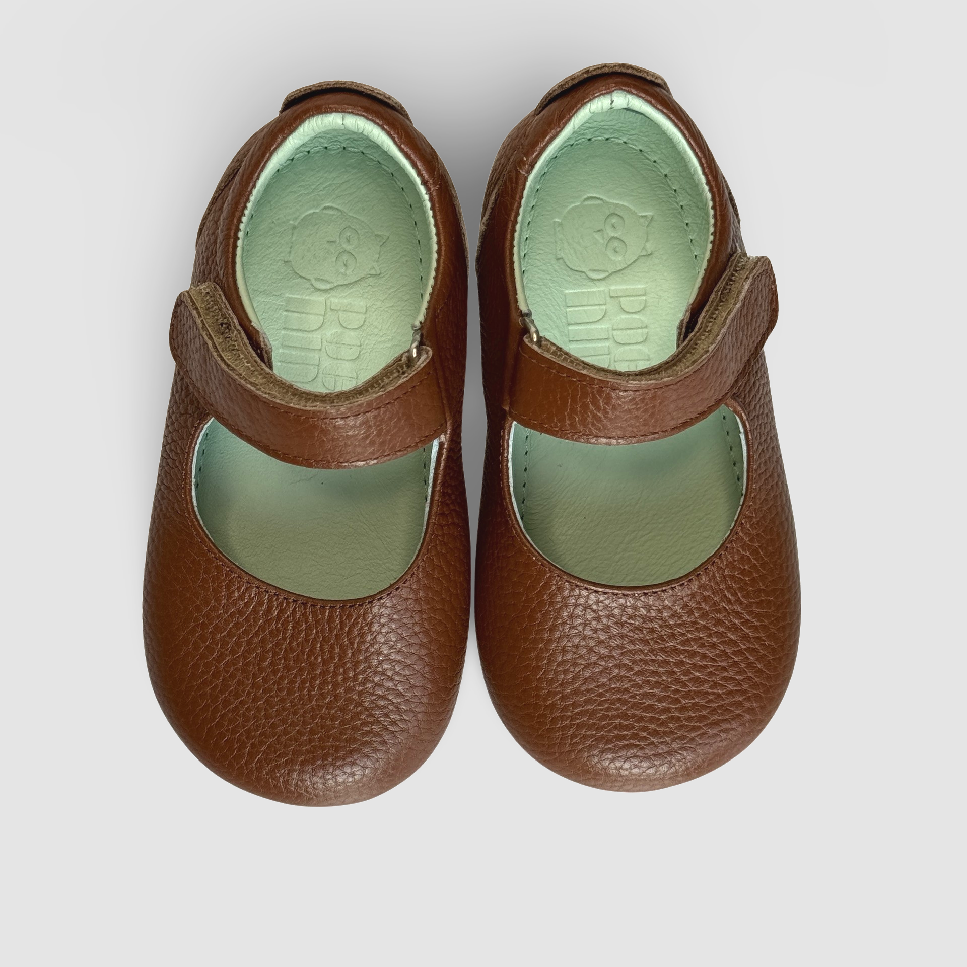 Mary Jane Toddler Shoes. Poco Nido Nutmeg Brown Mighty Shoes