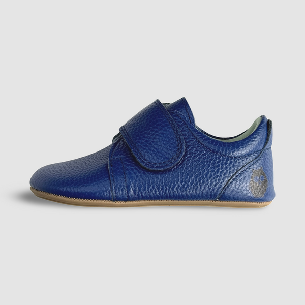 Mighty Shoes. Marine Blue Strap Shoe