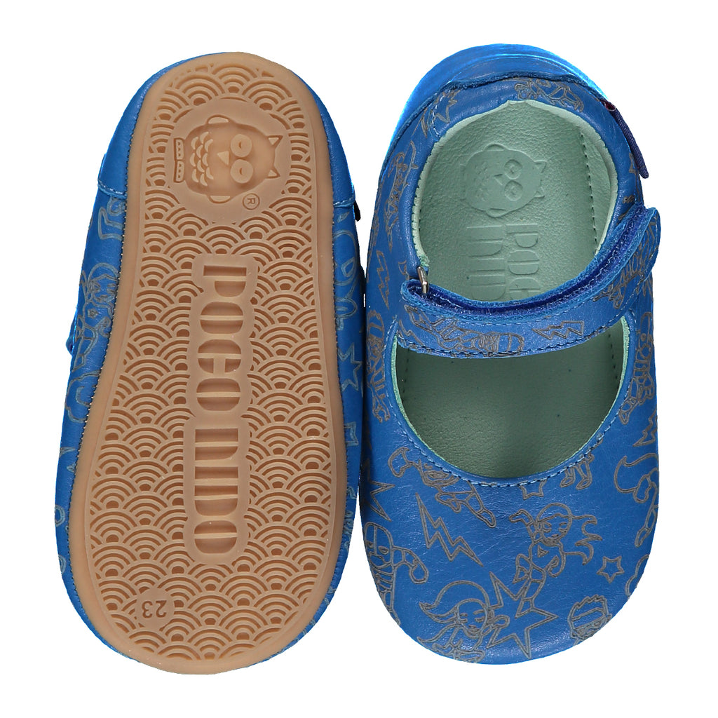 Poco Nido Mighty Shoes. Hero Etch Mary Jane Toddler Shoes