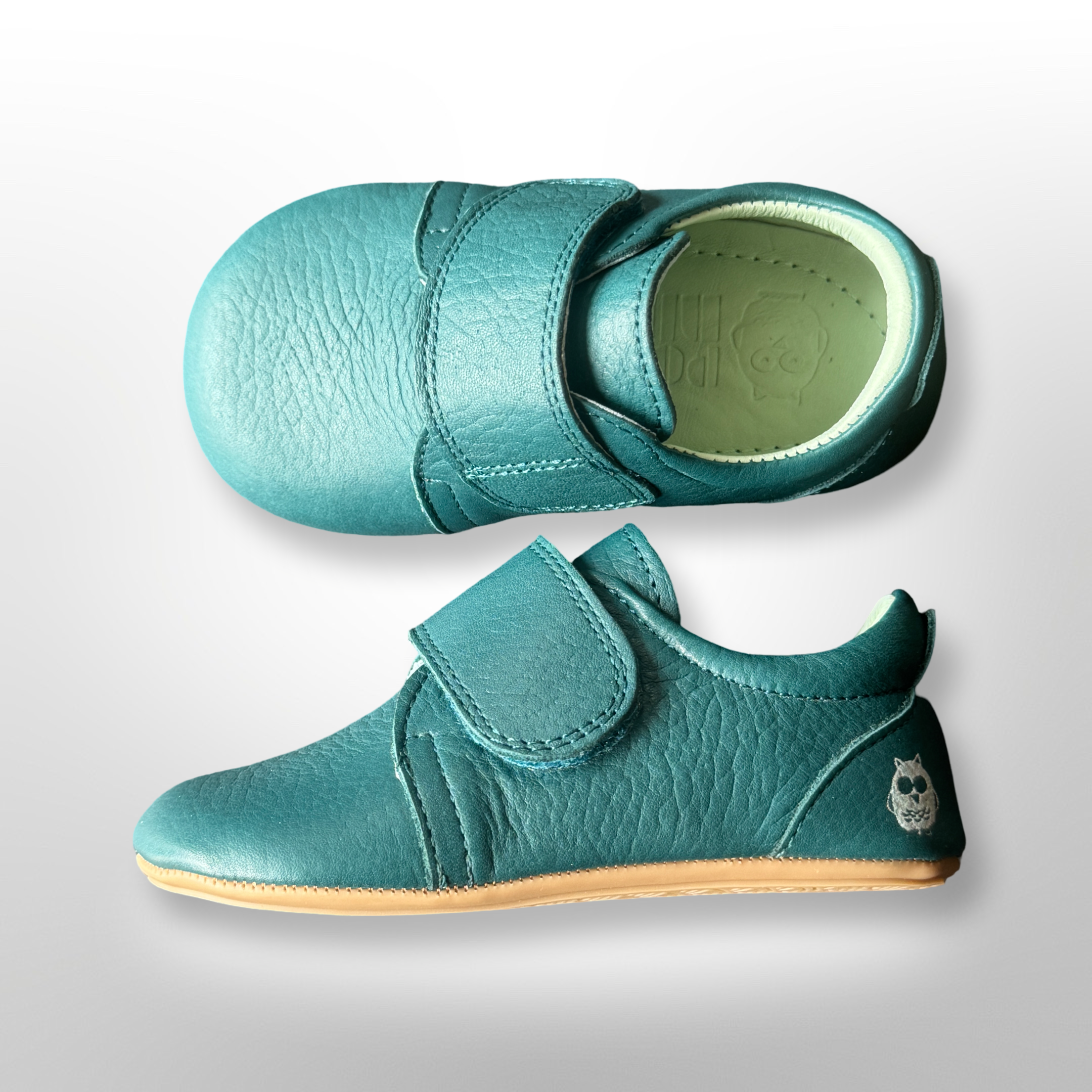 Poco Nido Teal Wide Strap Toddler Shoes. Mighty Shoes