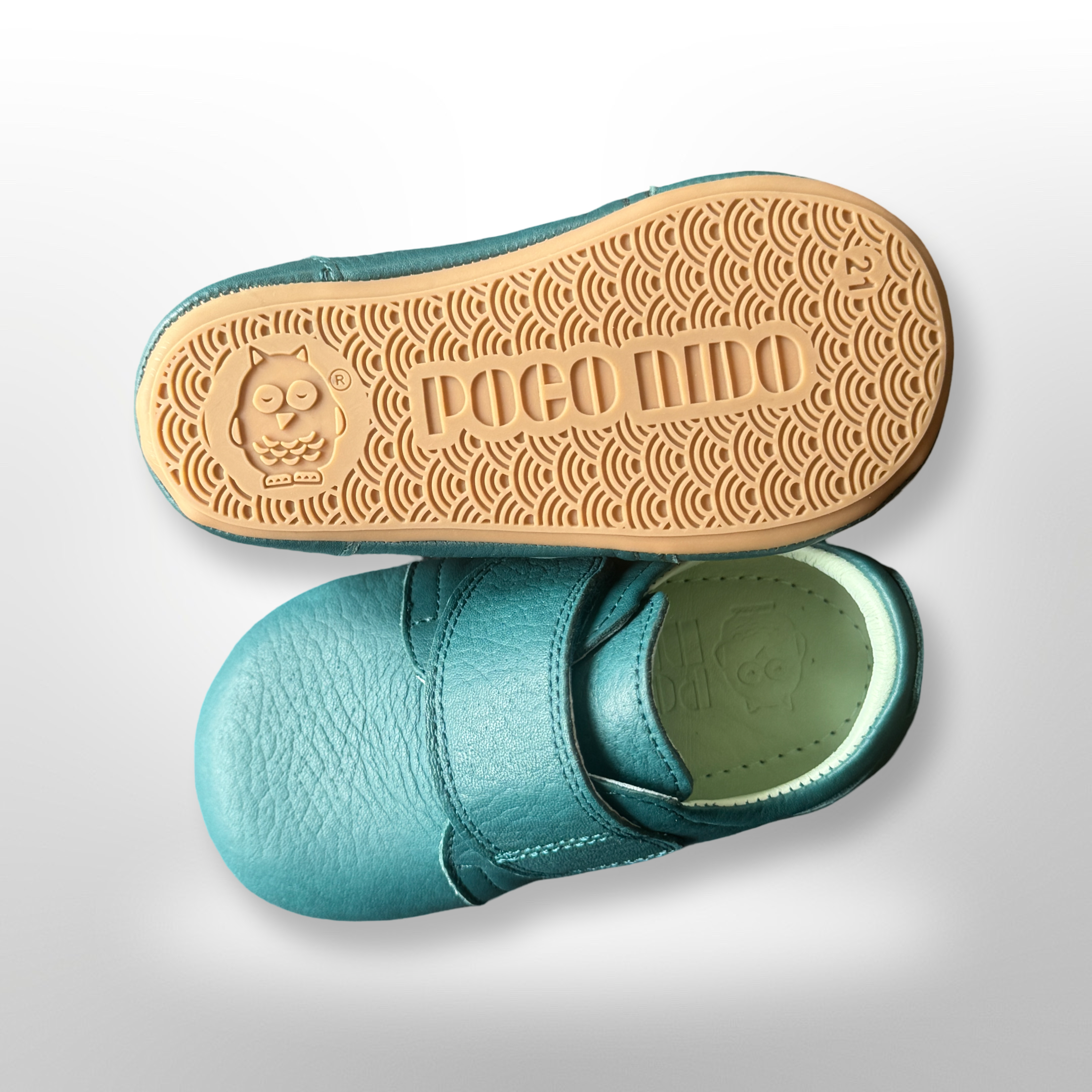 Poco Nido Teal Wide Strap Toddler Shoes. Mighty Shoes