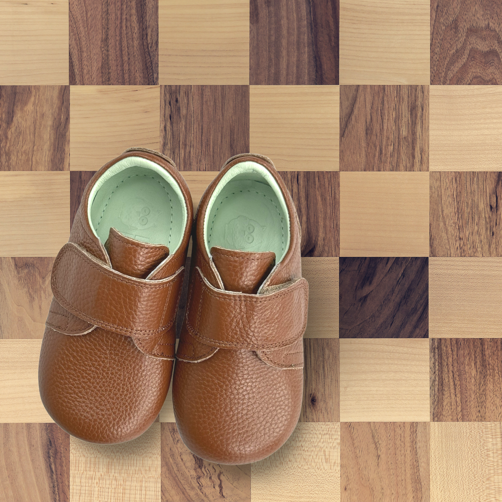 Poco Nido Tan Wide Strap Toddler Shoes. Mighty Shoes