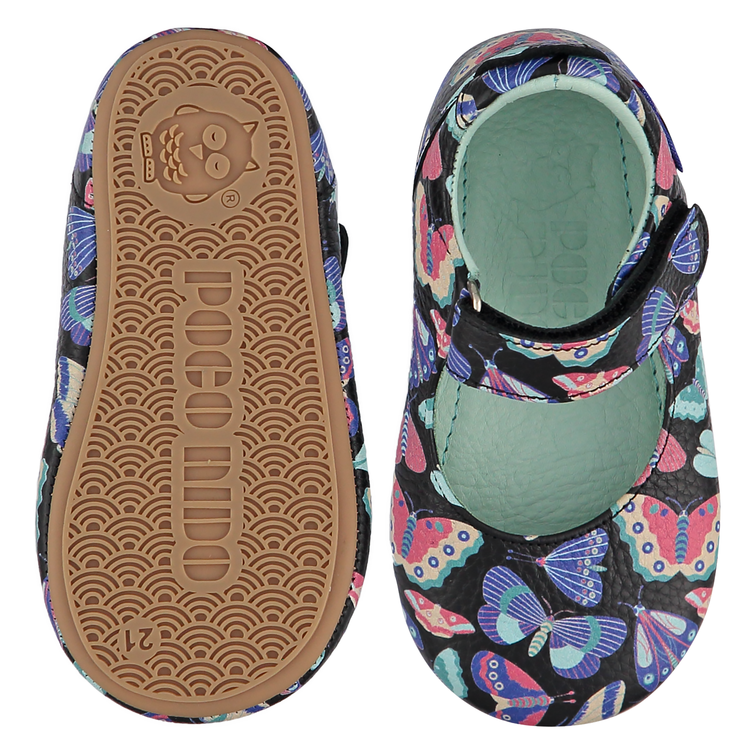 Poco Nido Mighty Shoes. Children's Butterflies Mary Jane Shoes