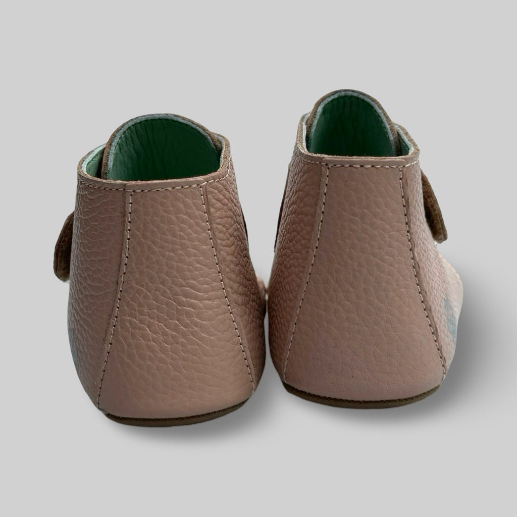 Poco Nido Mighty Shoes. Toddler Plaster Pink Strap Desert Boot.