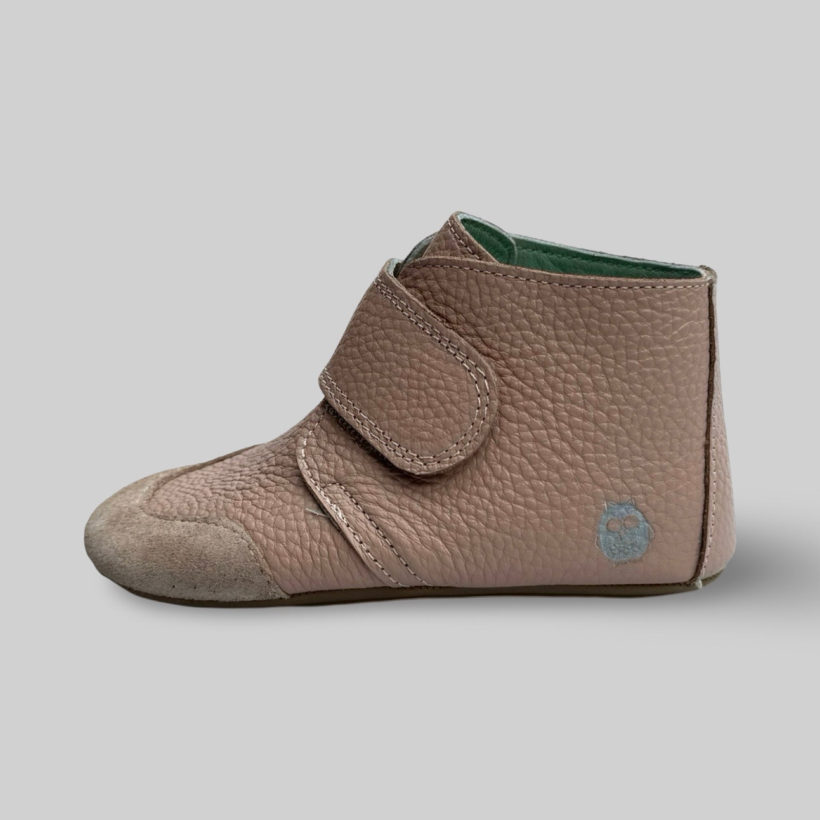 Poco Nido Mighty Shoes. Children's Plaster Pink Strap Desert Boot.