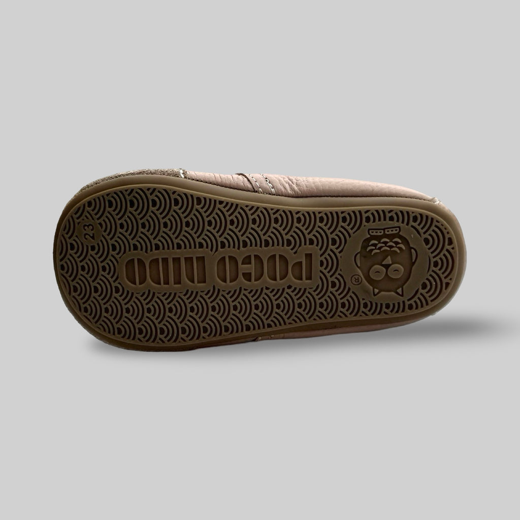 Poco Nido Mighty Shoes. Children's Plaster Pink Strap Desert Boot.