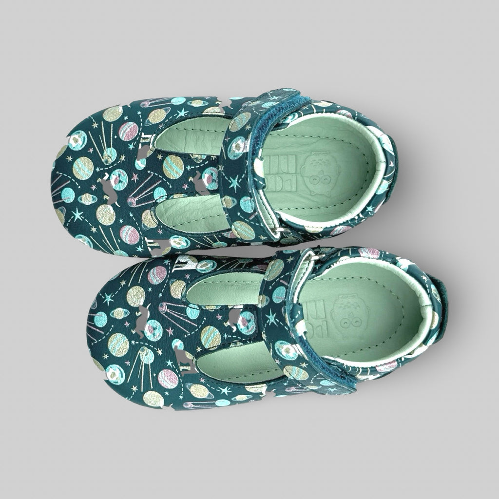 Poco Nido Mighty Shoes. Space Dog T Bar Toddler Shoes