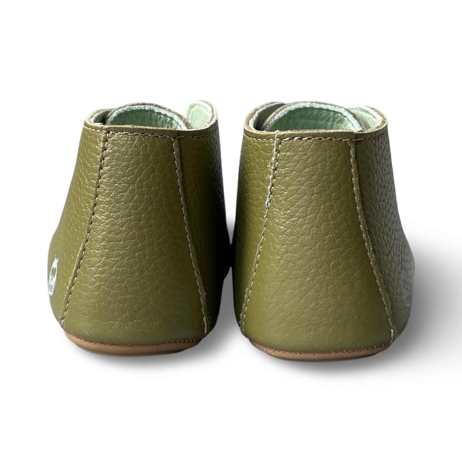 Poco Nido Mighty Shoes. Children's Moss Green Desert Boot