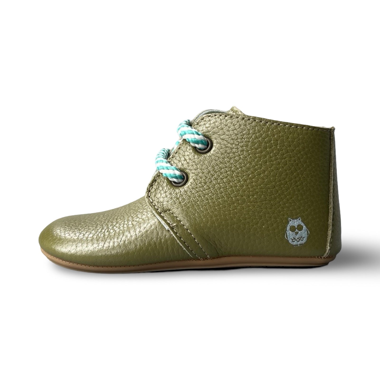 Poco Nido Mighty Shoes. Children's Moss Green Desert Boot