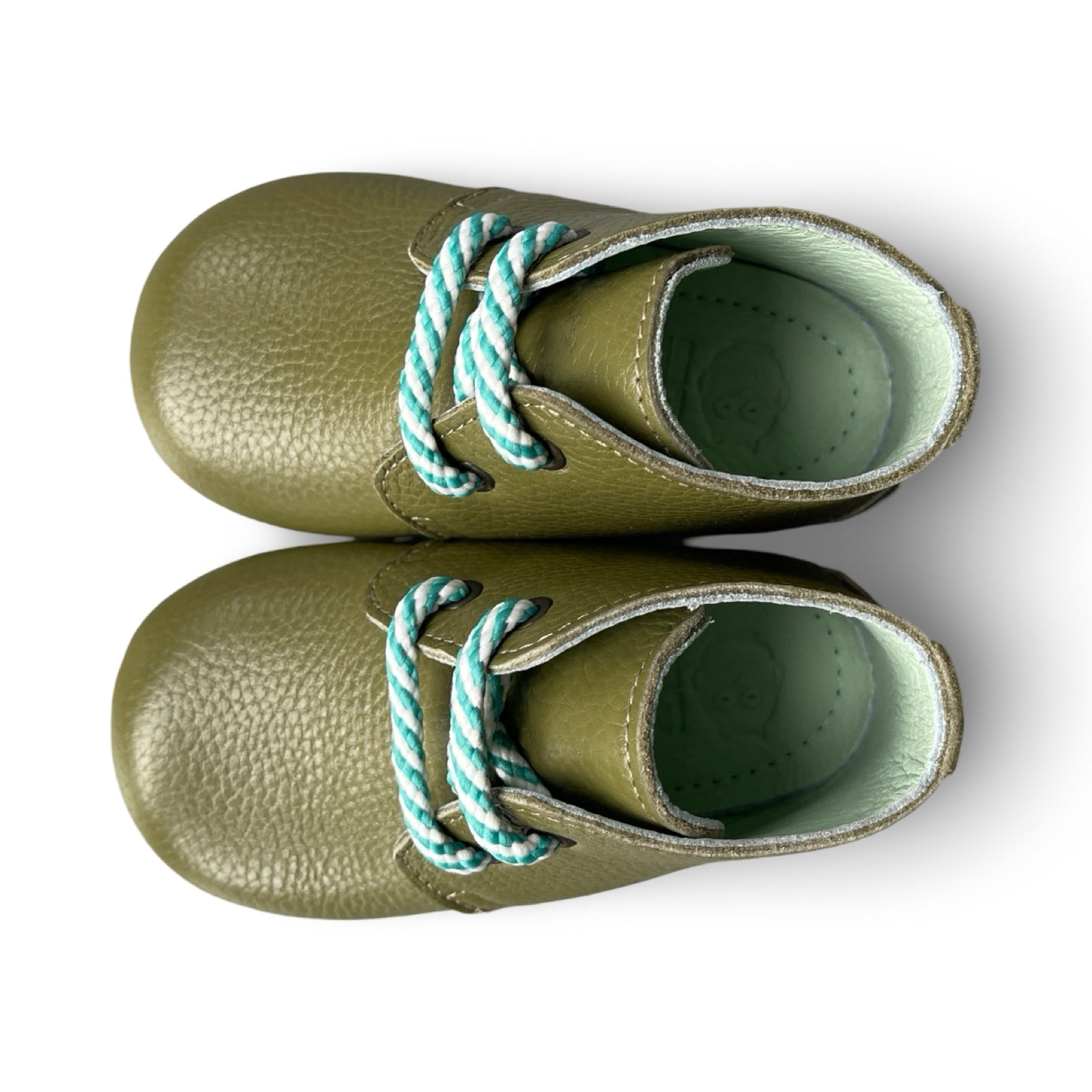 Poco Nido Mighty Shoes. Children's Moss Green Desert Boot