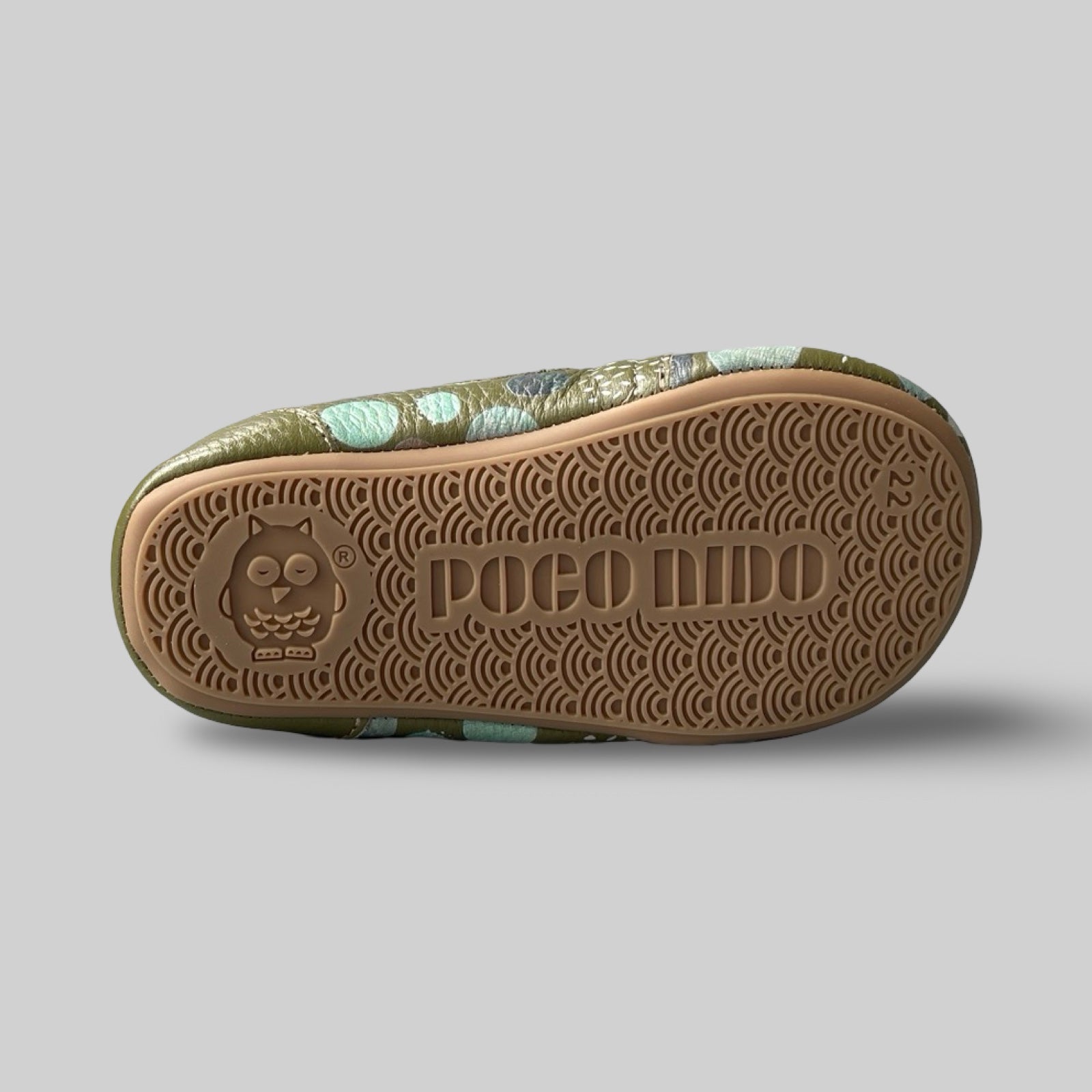 Poco Nido Dots and Dabs Print Strap Toddler Shoes. Mighty Shoes