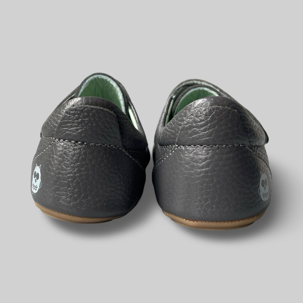 Poco Nido Grey Wide Strap Toddler Shoes. Mighty Shoes