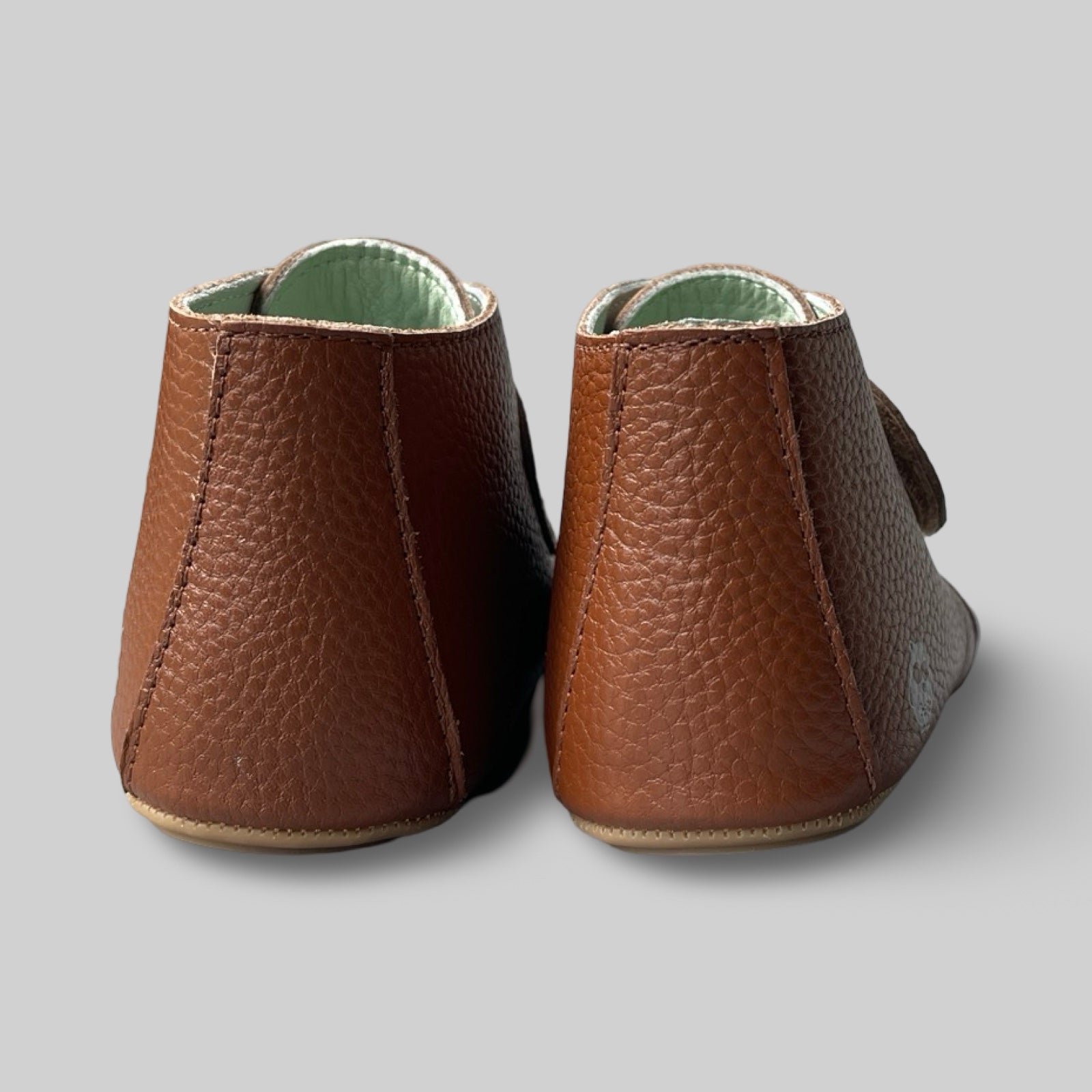 Poco Nido Mighty Shoes. Children's Tan Strap Desert Boot