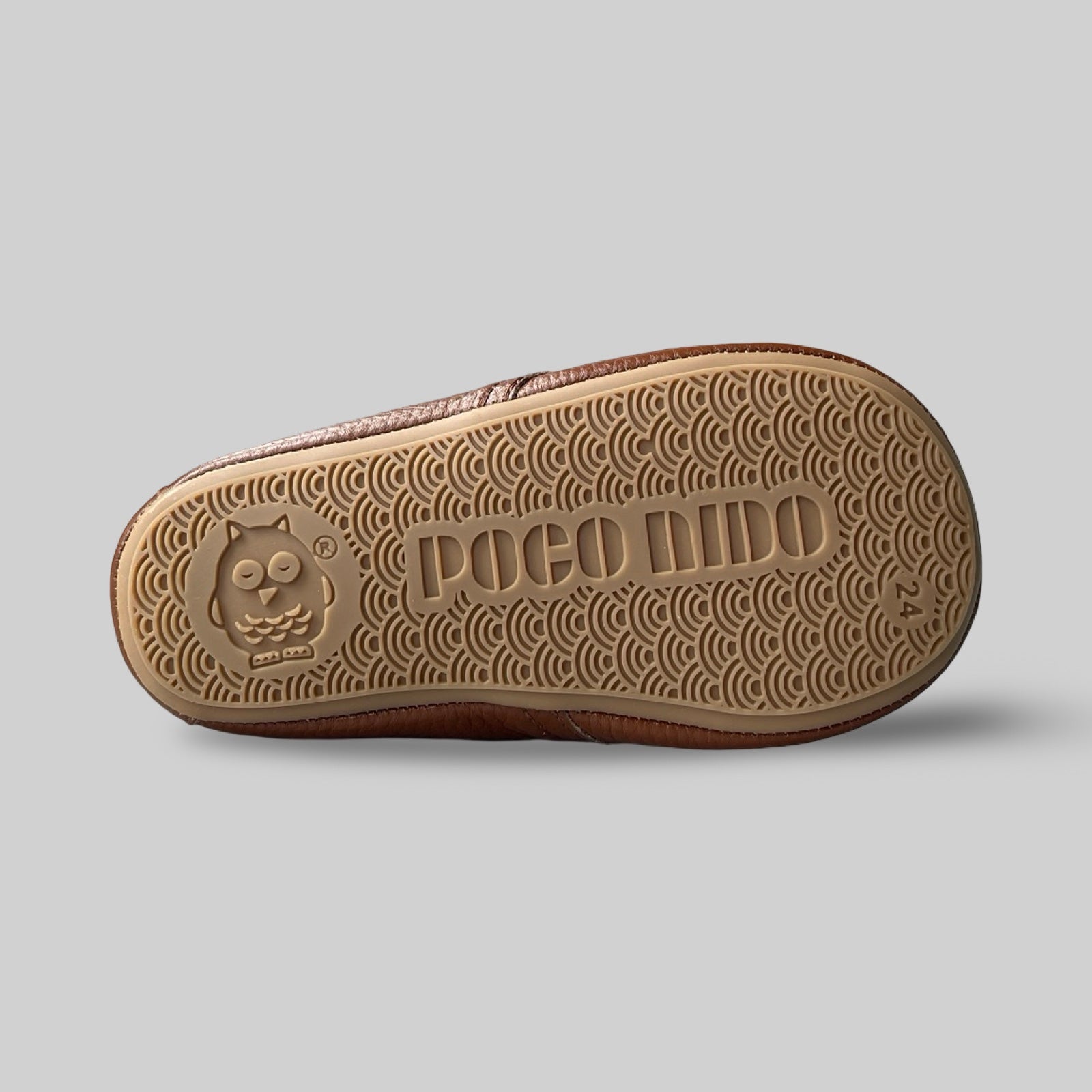 Poco Nido Mighty Shoes. Children's Tan Strap Desert Boot