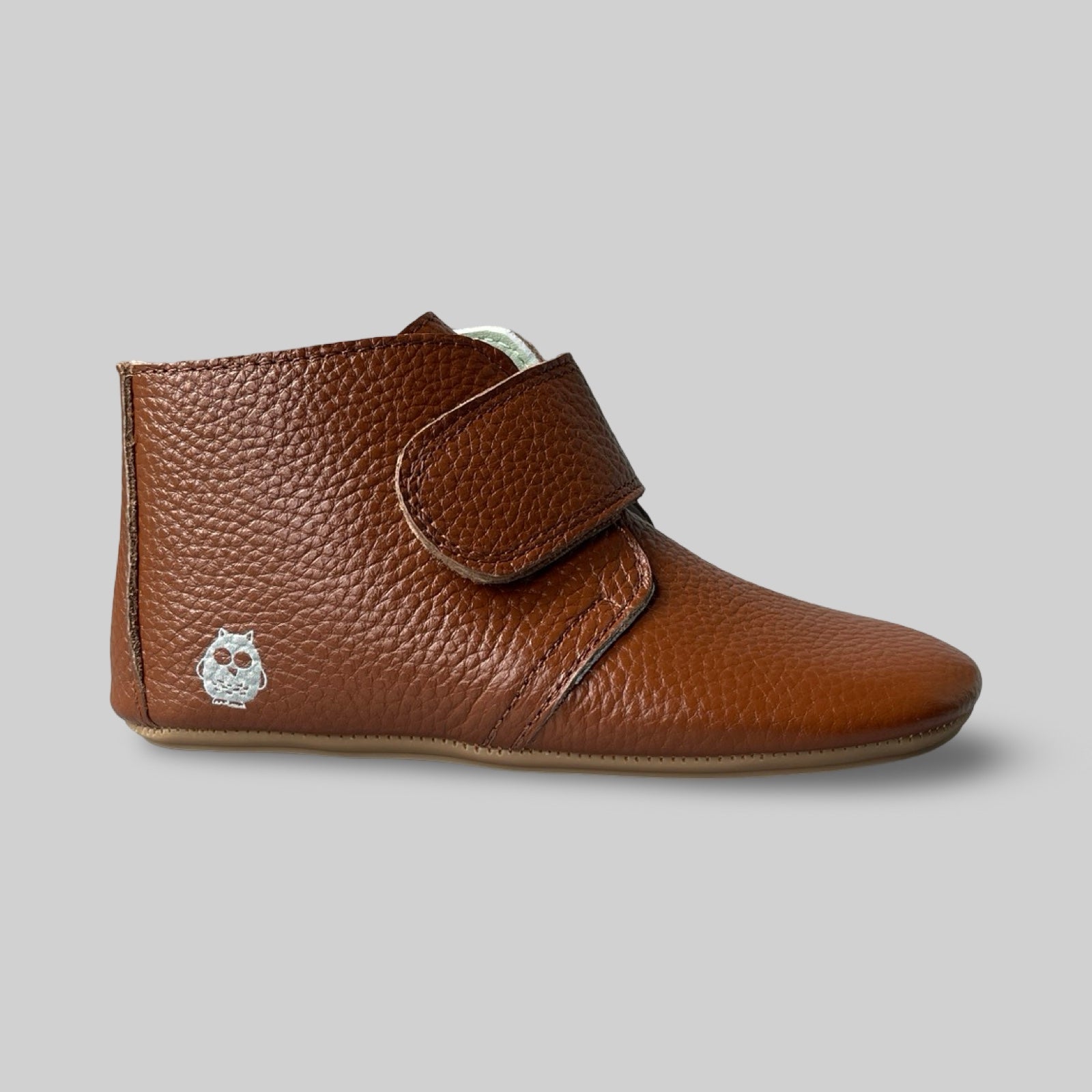 Poco Nido Mighty Shoes. Children's Tan Strap Desert Boot