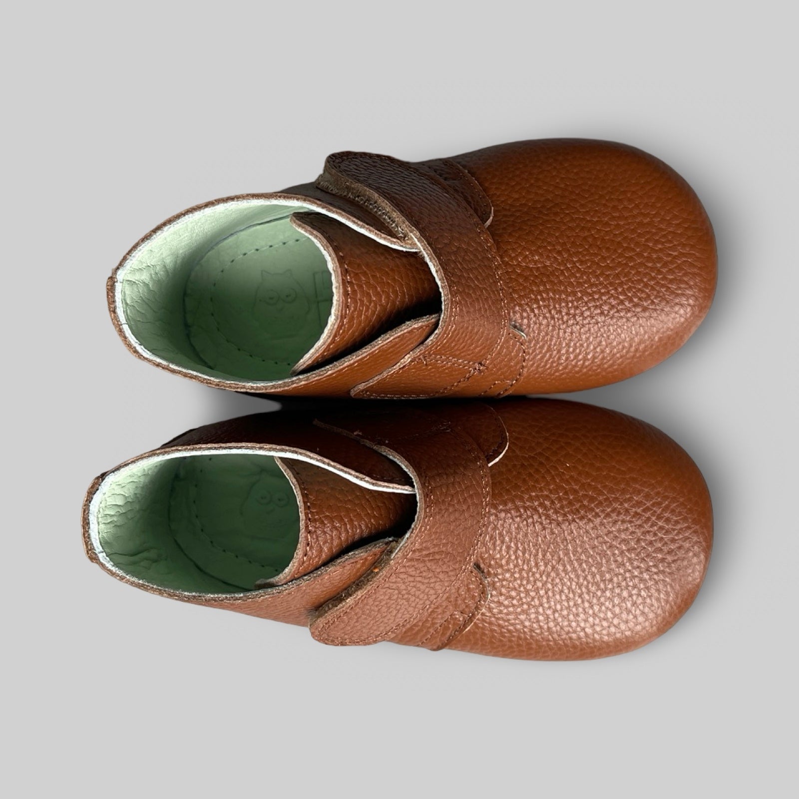 Poco Nido Mighty Shoes. Children's Tan Strap Desert Boot