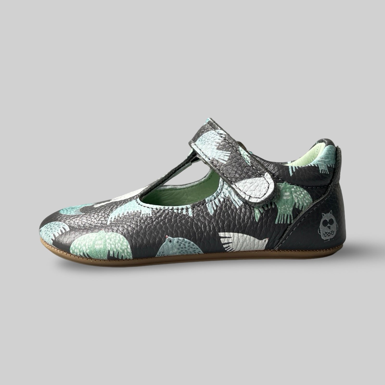 Poco Nido Mighty Shoes. Naive Birds T Bar Toddler Shoes