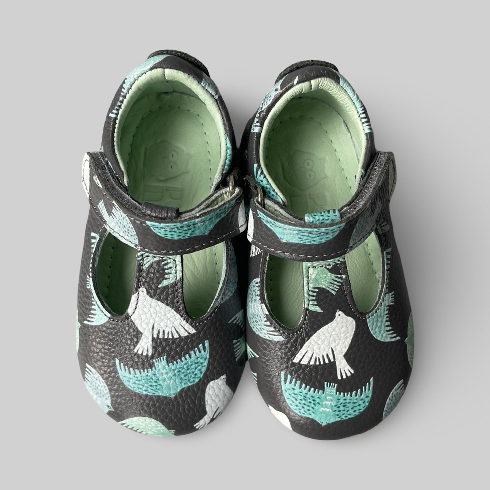 Poco Nido Mighty Shoes. Naive Birds T Bar Toddler Shoes