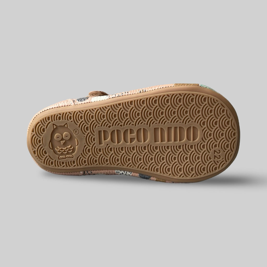 Poco Nido Mighty Shoes. Children's Pink Dots And Dabs Mary Jane Shoes