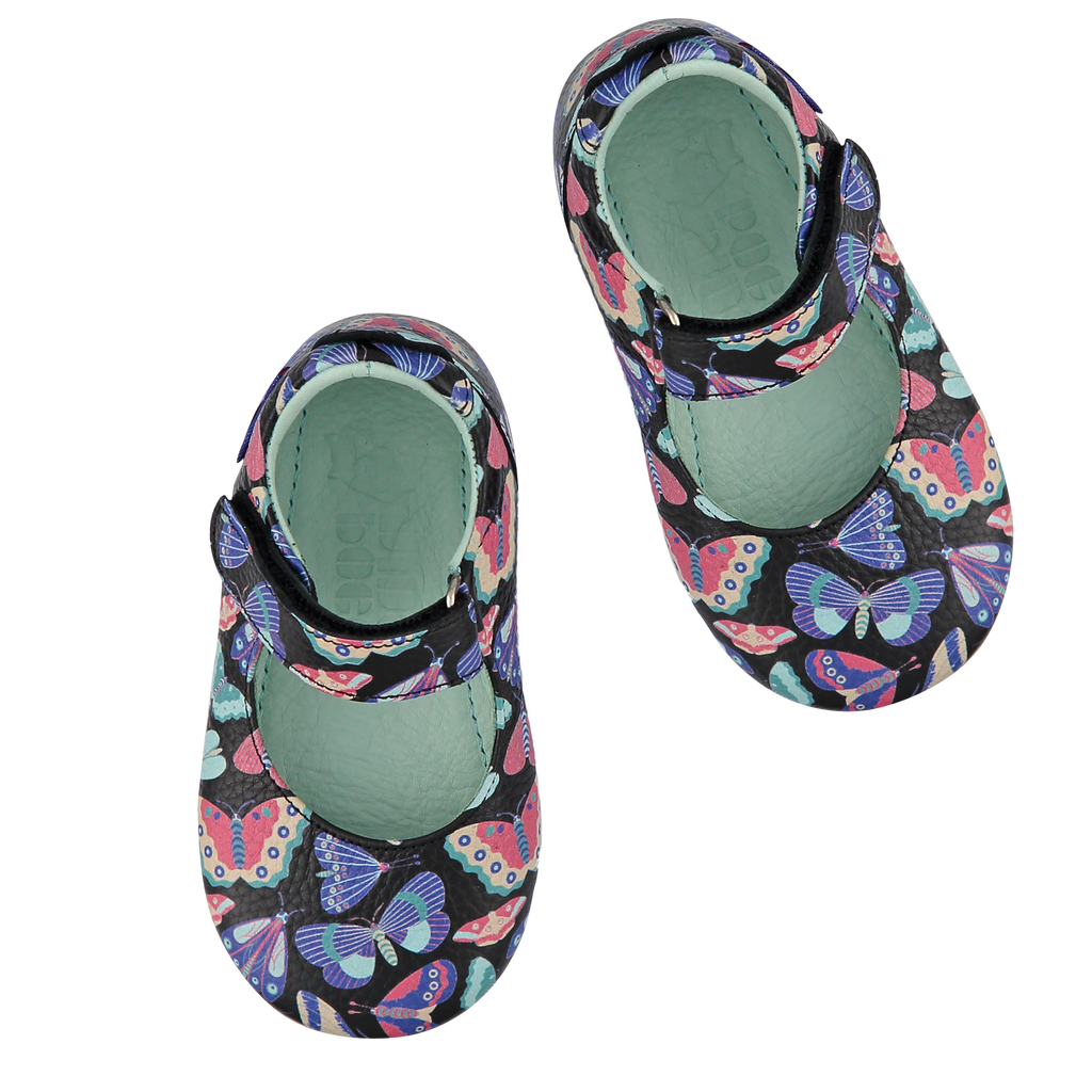Poco Nido Mighty Shoes. Children's Butterflies Mary Jane Shoes