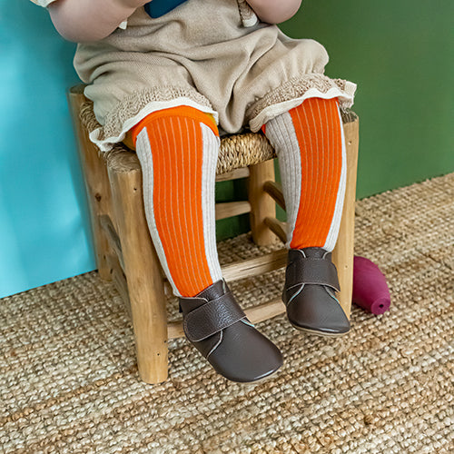 Poco Nido Mighty Shoes. Children's Mocha Strap Boot