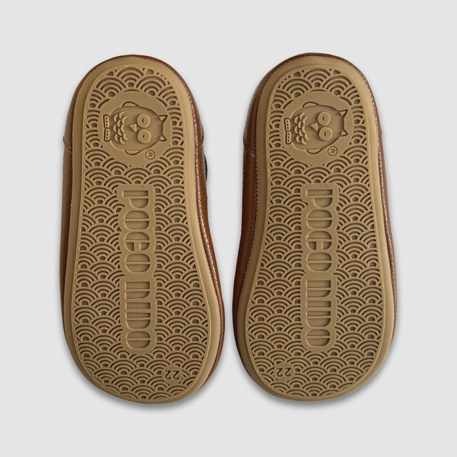 Poco Nido Mighty Shoes. Children's Tan T Bar Shoes