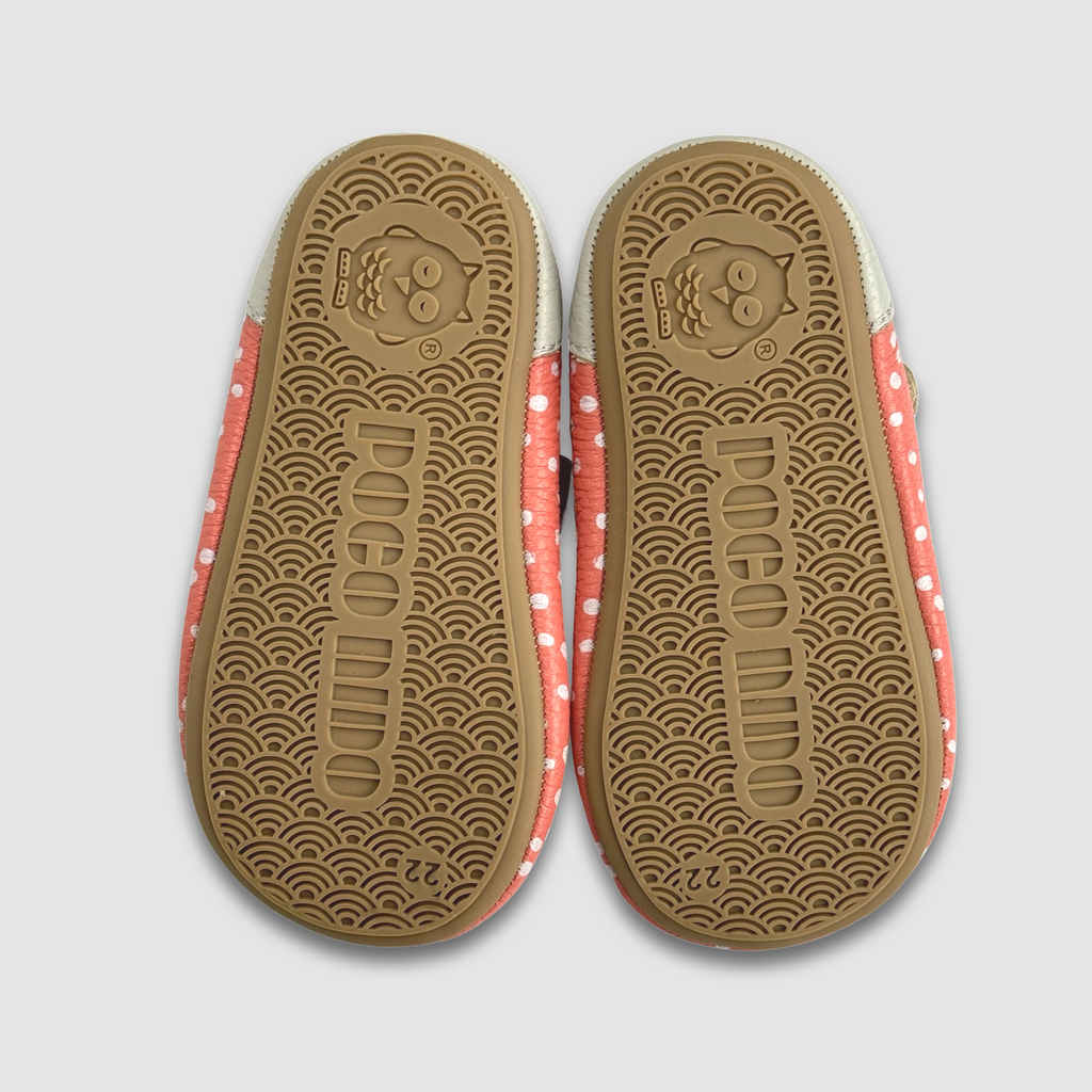Poco Nido Mighty Shoes. Spotted T Bar Toddler Shoes